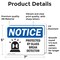 Signmission Protected By Glass Break Detector Sign With Symbol, 7 in W x Rectangle, Vinyl Decal OS-2PACK-NS-D-57-L-17902 - alternate 4